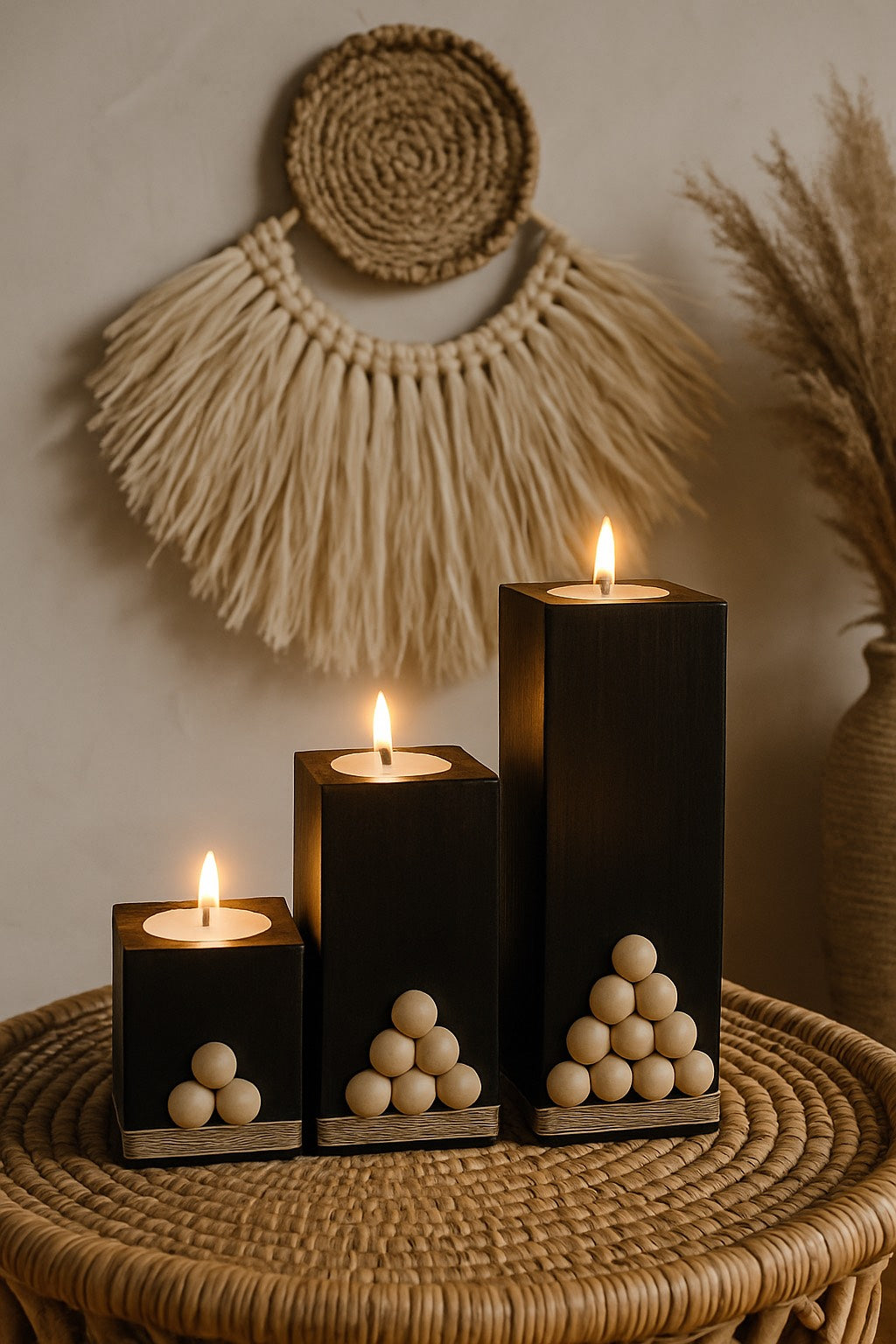 Wooden Tea light Holders